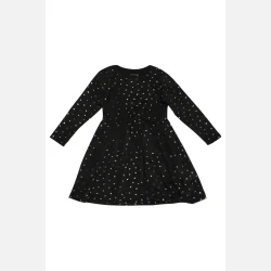 Liberte Ami Alma Babydoll Dress Black Gold Heart