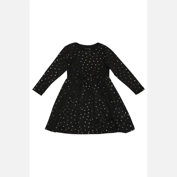 Liberte Ami Alma Babydoll Dress Black Gold Heart