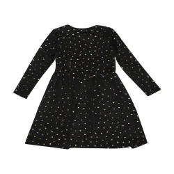 Liberte Ami Alma Babydoll Dress Black Gold Heart