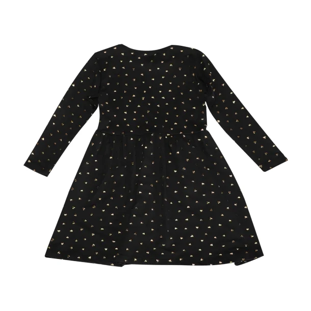 Liberte Ami Alma Babydoll Dress Black Gold Heart