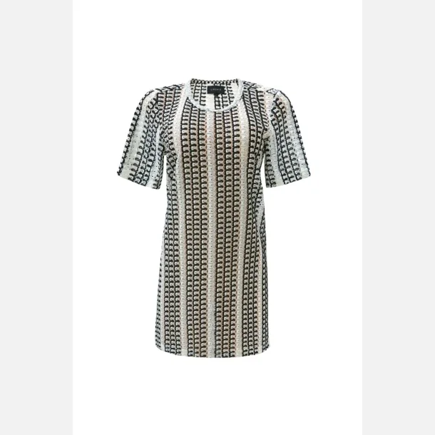 Liberte Essentiel Croc Long Tshirt Black Creme Stripe