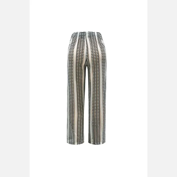 Liberte Essentiel Croc Pants Black Creme Stripe