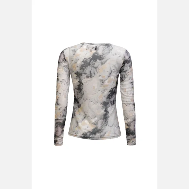 Liberte Essentiel Mesh Tshirt Black Grey Marble