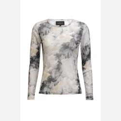 Liberte Essentiel Mesh Tshirt Black Grey Marble