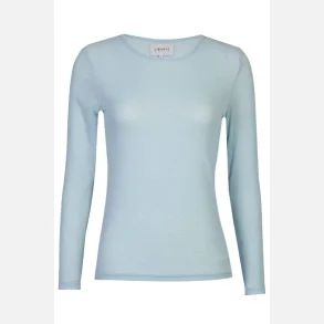 Liberte Essentiel Mesh LS Tshirt Light Blue Small Flock Dot