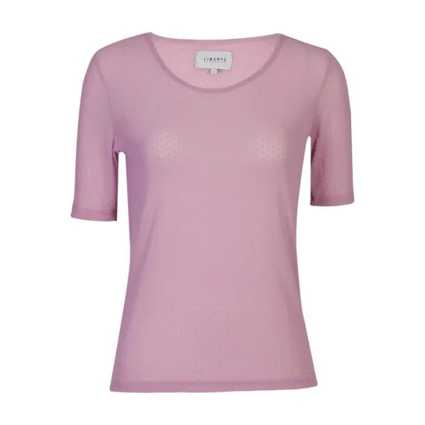 Liberte Essentiel Mesh SS Tshirt Lavender