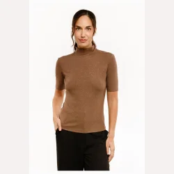 Liberte Essentiel Tammi SS Blouse Brown