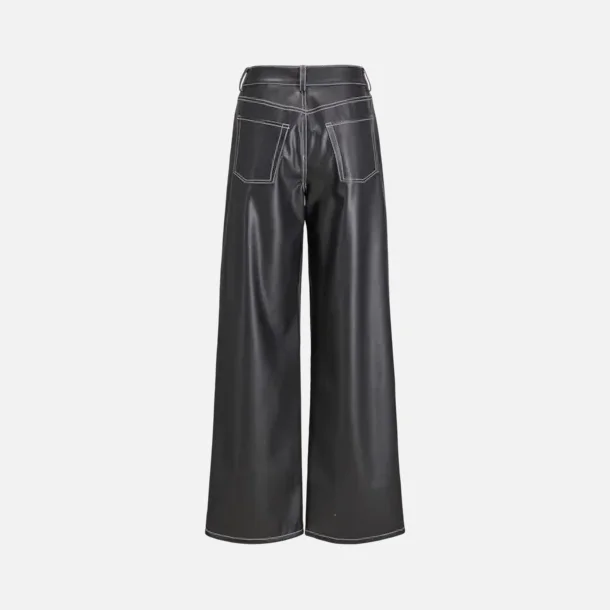 JJXX Lila Tokyo high waist PU bukser sort