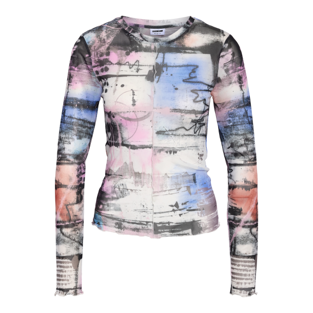 Noisy May Lucia mesh ghost gray