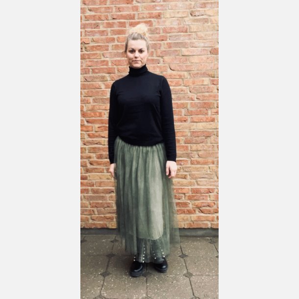 Soft Rebels Marla rullekrave - Vlg imellem beige &amp; sort 