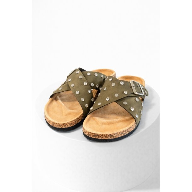 Vibe sandal med sten army