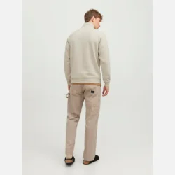 Jack &amp; Jones Bradley sweat half zip moonbeam