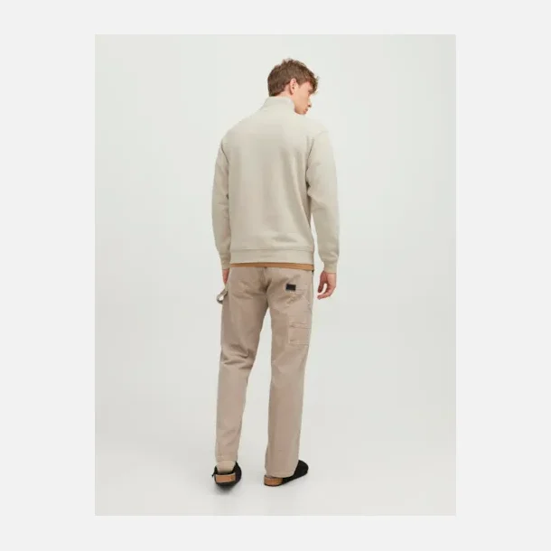 Jack &amp; Jones Bradley sweat half zip moonbeam