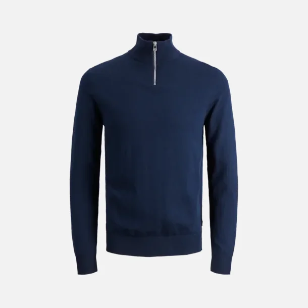 Jack &amp; Jones Emil strik half zip navy