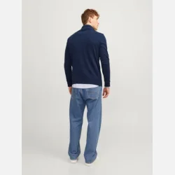 Jack &amp; Jones Emil strik half zip navy