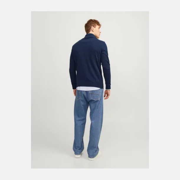 Jack &amp; Jones Emil strik half zip navy