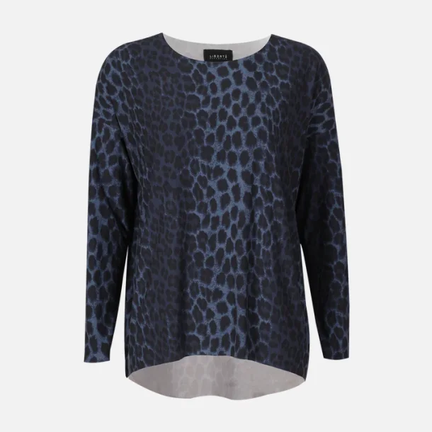 Liberte Essentiel Alma bluse dusty navy leo