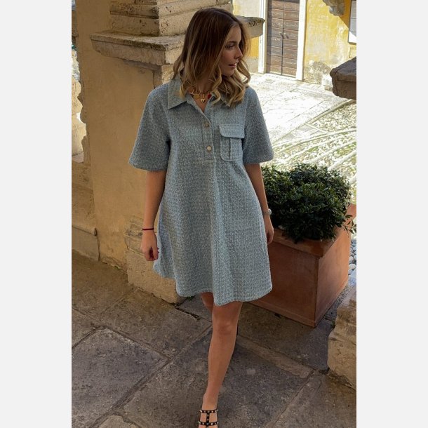 Noella Jozie kjole light blue wash