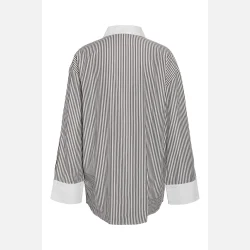 Noisy May Freja L/S Oversized Plain Shirt Stripes