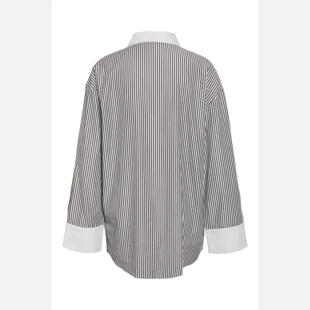 Noisy May Freja L/S Oversized Plain Shirt Stripes