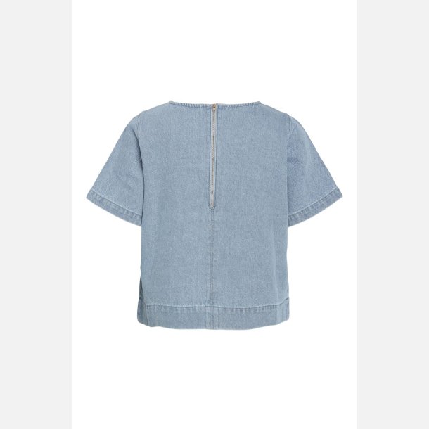 Noisy May Jannel 2/4 Regular Tshirt Light Blue Denim