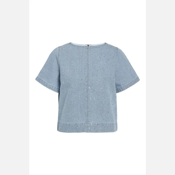 Noisy May Jannel 2/4 Regular Tshirt Light Blue Denim