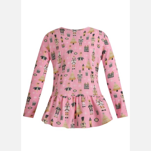 Liberte Ami Alma frill bluse nutcracker bubblegum