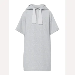 Pieces Chilli 2/4 Dress SWT Black Light Grey Melange 