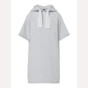 Pieces Chilli 2/4 Dress SWT Black Light Grey Melange 