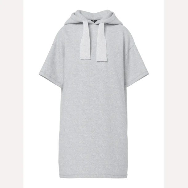 Pieces Chilli 2/4 Dress SWT Black Light Grey Melange 