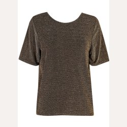 Liberte Essentiel Katty SS Blouse Black Gold