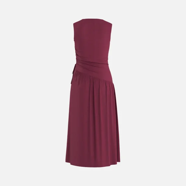 HYPEDROP Danja Midi SL Gatherede Dress Rhododendron