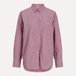 JJXX Jamie LS Relaxed Poplin Shirt Orcid Smoke Demitasse 