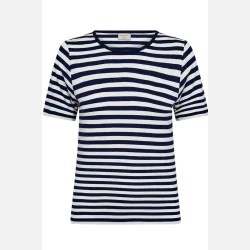 Freequent Liana Tee Striped Navy Blazer W. Star Off-White