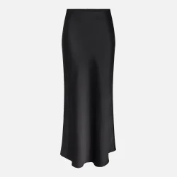 YAS Pella nederdel sort midi 