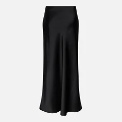 YAS Pella nederdel sort midi 