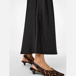 YAS Pella nederdel sort midi 