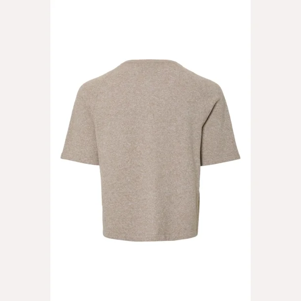 Pieces Bree SS O-Neck Knit Cardigan Crockery Melange 