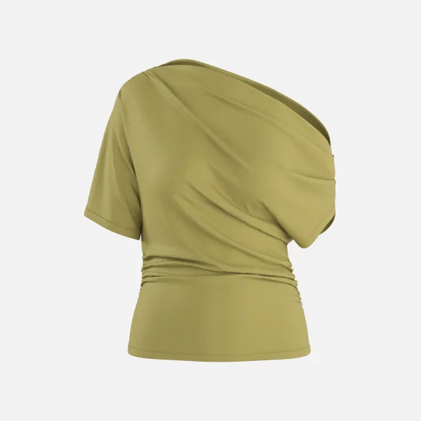 PREORDER HYPEDROP Emma Draped Off-Shoulder Top Willow