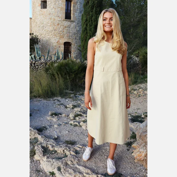 Liberte Essentiel Asta lang denim kjole