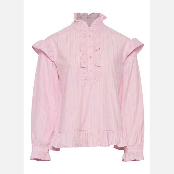 Noella Sally skjorte light pink stripe