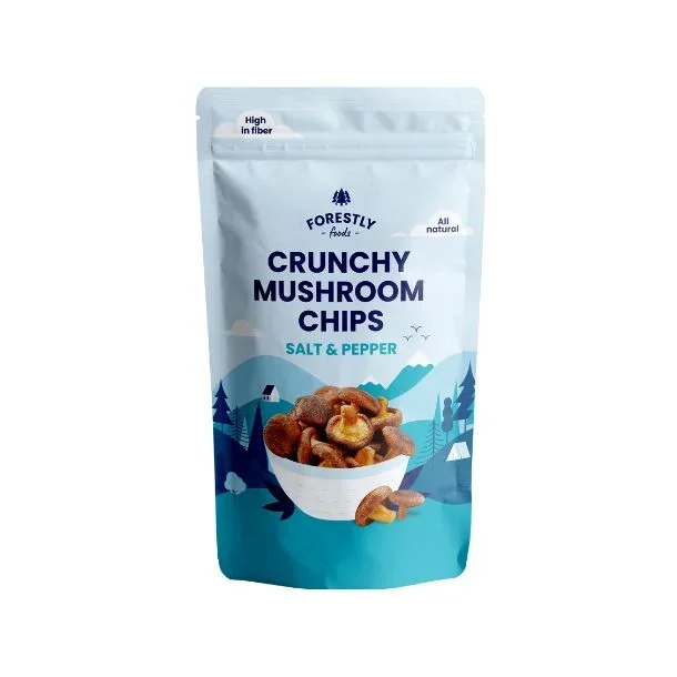 Christiansen Snacks Forestly crunchy mushroom chips salt &amp; pepper