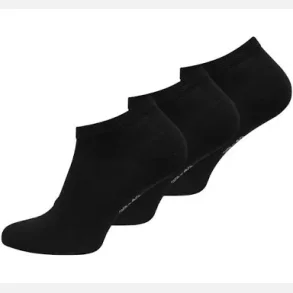 Shiny Bamboo Socklet Sort Eller Hvid 3-Pak