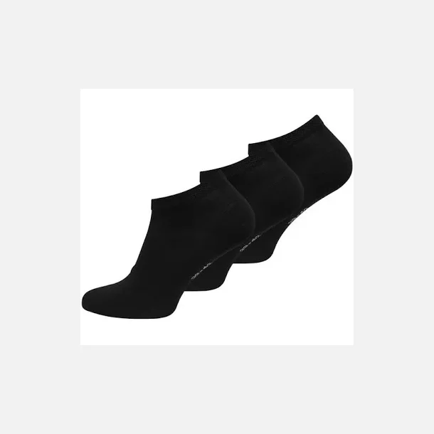 Shiny Bamboo Socklet Sort Eller Hvid 3-Pak