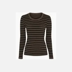 Tim &amp; Simonsen Isa Frida dark stripe bluse - vlg imellem flere farver