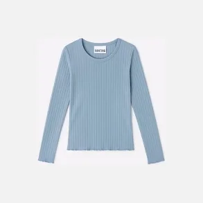 Minni 9701 round neck blouse bl� eller sand