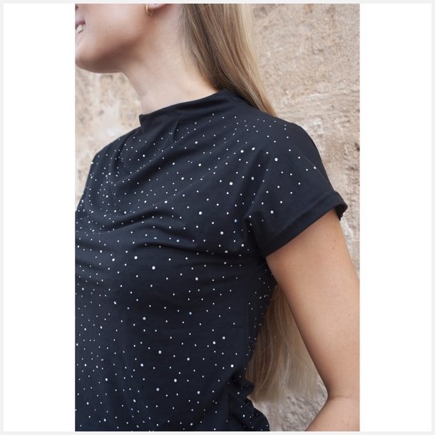 Liberte Essentiel Alma top black simili sten