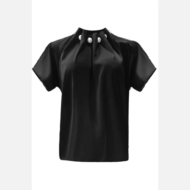  Liberte Essentiel Pip SS Pearl Blouse sort