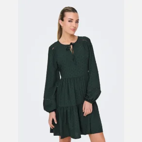 JDY Train Dobby layer dress green