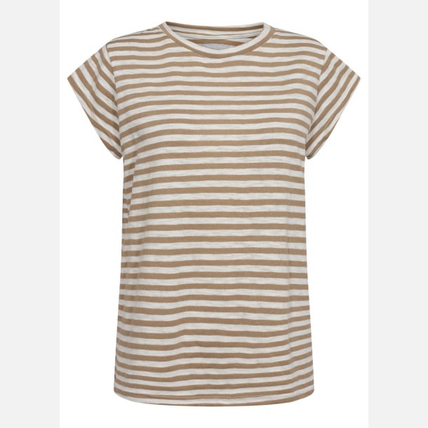 preorder liberte essentiel ulla t-shirt light brown white stripe